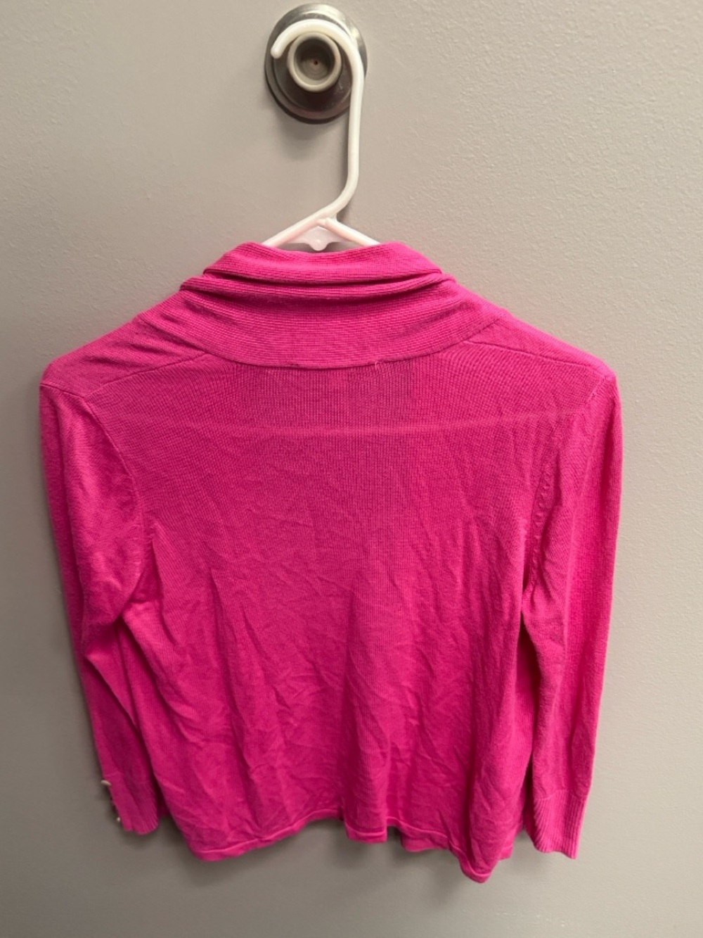 Cyrus Vibrant Hot Pink Open-Front Cardigan Sweater Size XS - Picture 5 of 7